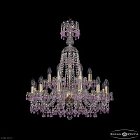 Большая хрустальная люстра Bohemia IVELE Crystal 1410/12+6/240/XL-80 G V7010