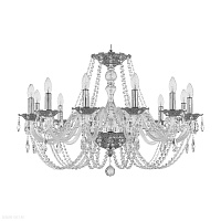 Большая хрустальная люстра Bohemia IVELE Crystal 1601/12/300 Ni