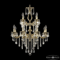 Большая хрустальная люстра Bohemia Ivele Crystal Verona 72302/8+4/210/2d B GB