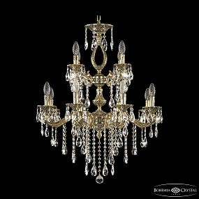 Большая хрустальная люстра Bohemia Ivele Crystal Verona 72302/8+4/210/2d B GB