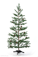 Ель CRYSTAL TREES БОРГО зеленая с шишками 180 см. KP16180