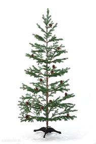 Ель CRYSTAL TREES БОРГО зеленая с шишками 180 см. KP16180