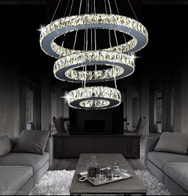 Хрустальная подвесная светодиодная люстра Lumina Deco Duomo DDP 6761-600