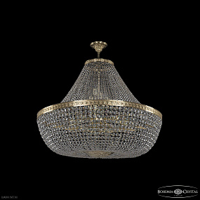 Большая хрустальная люстра Bohemia IVELE Crystal 19111/H1/100IV G
