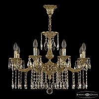 Подвесная хрустальная люстра Bohemia Ivele Crystal Verona 72114/8/210 A G