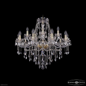 Хрустальная подвесная люстра Bohemia IVELE Crystal 1415/10+5/300 G