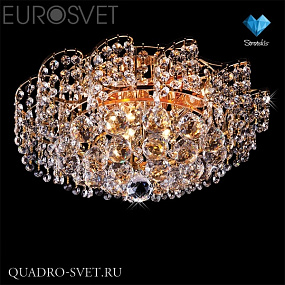 Люстра потолочная EUROSVET 16017 16017/6 золото Strotskis
