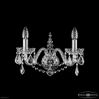 Бра хрустальное Bohemia IVELE Crystal 1411B/2/160 Ni Leafs
