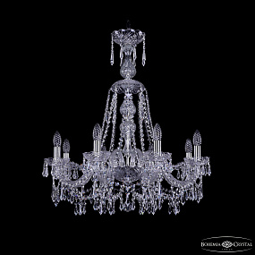 Хрустальная подвесная люстра Bohemia IVELE Crystal 1403/8/240/XL-75 Ni
