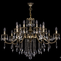 Литая подвесная люстра с хрусталем Bohemia IVELE Crystal 1703/14/360/B/GB