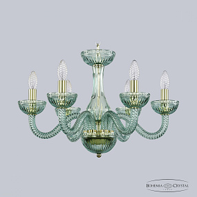 Хрустальная подвесная люстра Bohemia IVELE Crystal 1310/6/195 G Bi/Birusa/M-1G