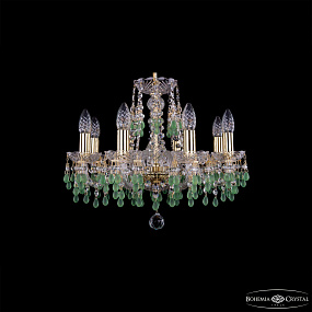 Хрустальная подвесная люстра Bohemia IVELE Crystal 1410/8/160/G/V5001