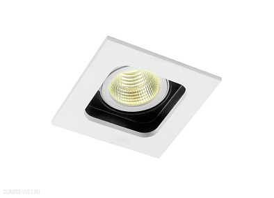 Встраиваемый поворотный светильник Donolux Holly DL18614/01WW-SQ White/Black