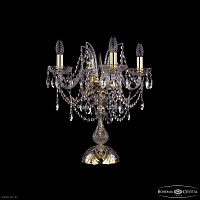 Настольная лампа с хрусталем Bohemia IVELE Crystal 1411L/4/141-47 G