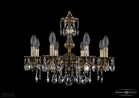 Литая подвесная люстра с хрусталем Bohemia IVELE Crystal 1710/8/160/A/GB