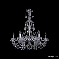 Хрустальная подвесная люстра Bohemia IVELE Crystal 1409/6/240/XL-75 Ni