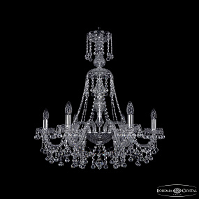 Хрустальная подвесная люстра Bohemia IVELE Crystal 1409/6/240/XL-75 Ni