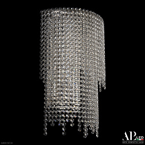 Бра хрустальное светодиодное APL LED Sicilia SH500.B4.35-50.B.Ni.4000