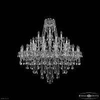 Большая хрустальная люстра Bohemia IVELE Crystal 1415/20+10+5/360 Ni