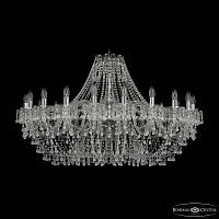 Большая хрустальная люстра Bohemia IVELE Crystal 1410/20/400 Ni V0300