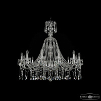 Большая хрустальная люстра Bohemia IVELE Crystal 1413/12/360/XL-100 Ni