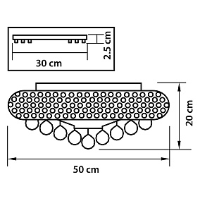 Люстра потолочная Osgona Monile 704092