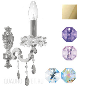 Бра (crystal AB, violet, blue violet) Donolux Divo A1.130/1AB/5/11