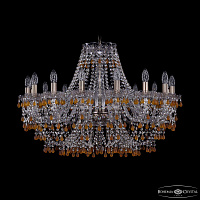 Большая хрустальная люстра Bohemia IVELE Crystal 1410/16/300 Pa V1003