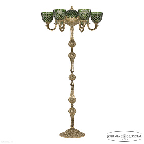 Хрустальный торшер Bohemia IVELE Crystal Verona 72003TP/6/175 G P1 U Clear-Green/H-1J