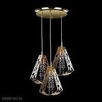 Хрустальный подвесной светильник ArtGlass SWING 03-CH-PB+MB-CE+CC+8003