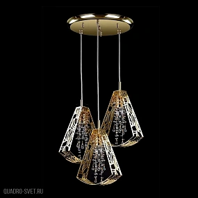 Хрустальный подвесной светильник ArtGlass SWING 03-CH-PB+MB-CE+CC+8003