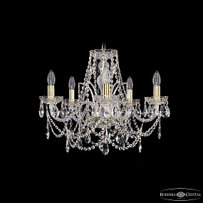 Хрустальная подвесная люстра Bohemia IVELE Crystal 1411/5/195/G