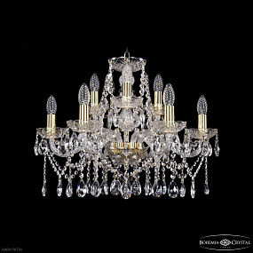 Хрустальная подвесная люстра Bohemia IVELE Crystal 1413/6+3/200 G