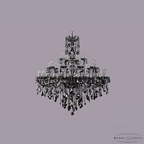 Большая хрустальная люстра Bohemia IVELE Crystal 1415/20+10+5/400 Ni M781