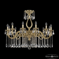 Большая хрустальная люстра Bohemia Ivele Crystal Florence 71301/12/360 A G