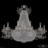 Большая хрустальная люстра Bohemia IVELE Crystal 2228H201/12/123IV/Y1 Ni