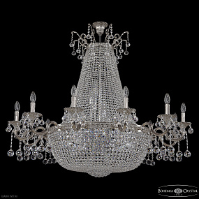 Большая хрустальная люстра Bohemia IVELE Crystal 2228H201/12/123IV/Y1 Ni