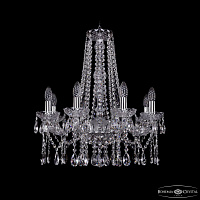 Большая хрустальная люстра Bohemia IVELE Crystal 1413/8/200/h-61 Ni