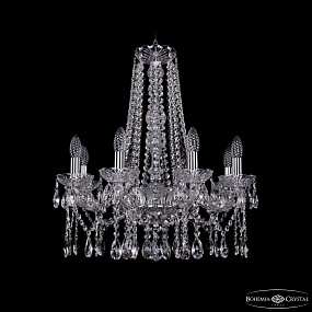 Большая хрустальная люстра Bohemia IVELE Crystal 1413/8/200/h-61 Ni
