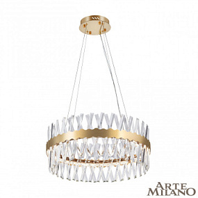 Подвесная хрустальная светодиодная люстра Arte Milano 311096/D600 BS