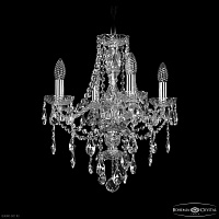 Хрустальная подвесная люстра Bohemia IVELE Crystal 1415/4/141 Ni