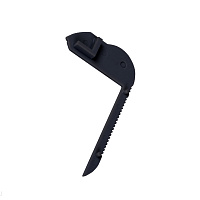 Левая боковая проходная заглушка для алюминиевого профиля DL18508 Black Donolux CAP 18508.2L Black