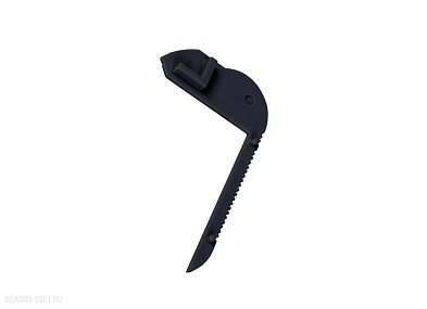 Левая боковая проходная заглушка для алюминиевого профиля DL18508 Black Donolux CAP 18508.2L Black