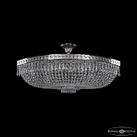 Большая хрустальная люстра Bohemia IVELE Crystal 19273/90IV Ni