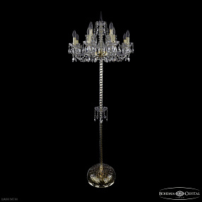 Торшер с хрусталем Bohemia IVELE Crystal 1402T2/8+4/195-165 G