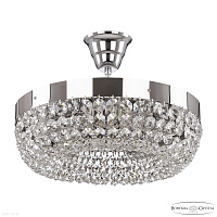 Хрустальная потолочная люстра Bohemia IVELE Crystal 19031/35NZ Ni