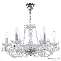 Хрустальная подвесная люстра Bohemia IVELE Crystal 119/6/200 Ni