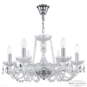 Хрустальная подвесная люстра Bohemia IVELE Crystal 119/6/200 Ni