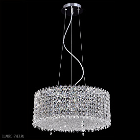 Подвесная хрустальная люстра Crystal Lux ETERNIDAT SP6 CHROME