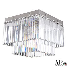 Хрустальная потолочная люстра APL LED Sicilia SH10.42.C.Ni.E14.PK